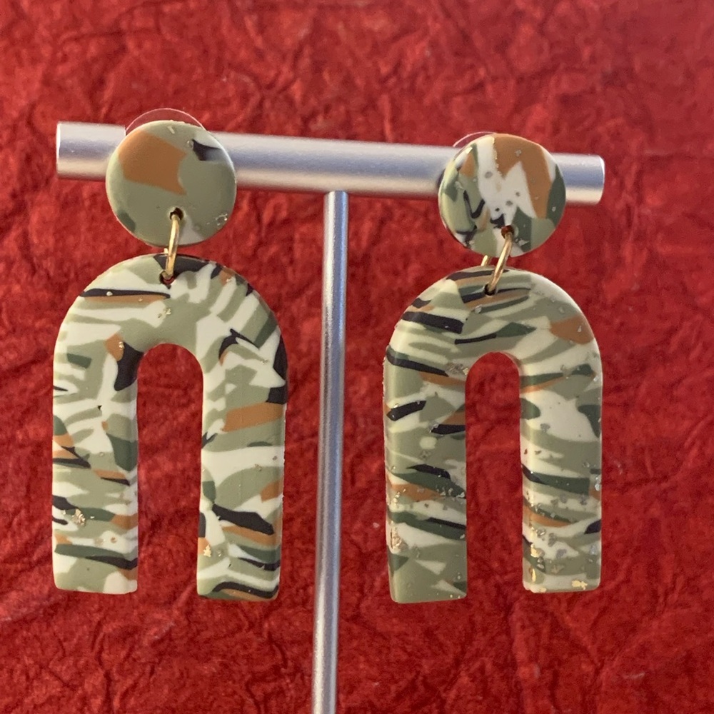 COPY - New Polymer Lightweight Clay Earrings